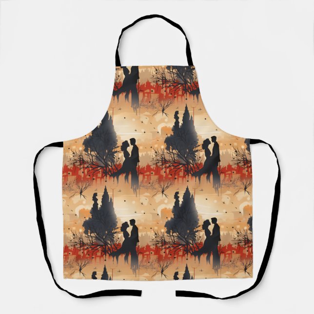 Loving Couple  Apron (Front)