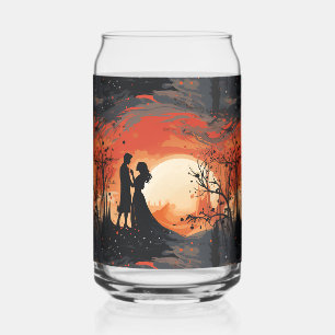 Loving Couple Can Glass