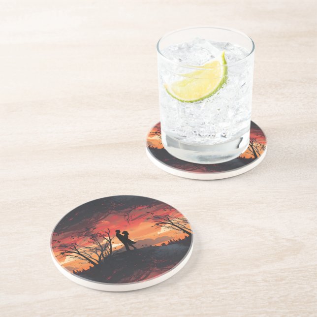 Loving Couple  Coaster (Side)