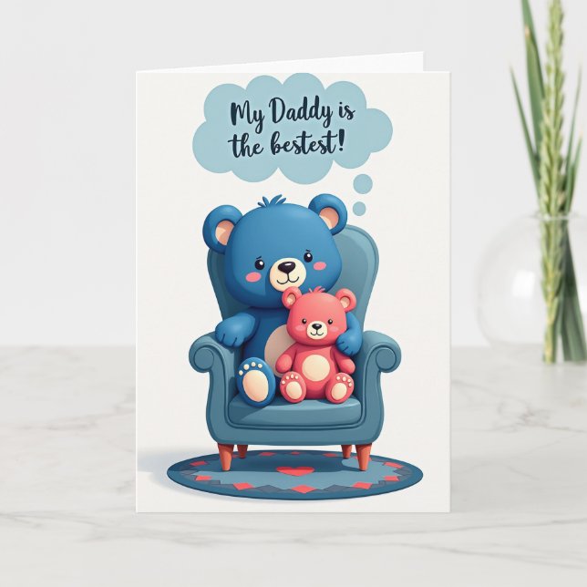 Loving Daddy Plush Toy Card (Front)