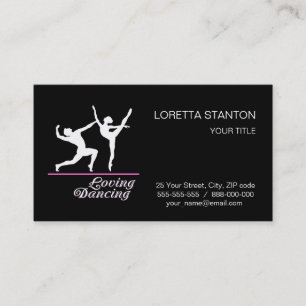 Loving dancing business card