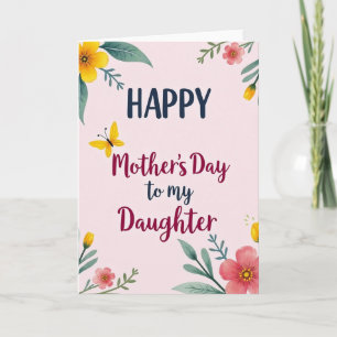 Loving Daughters Day Message Card
