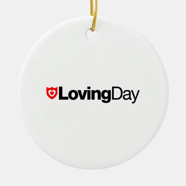 Loving Day Logo Ornament (Front)