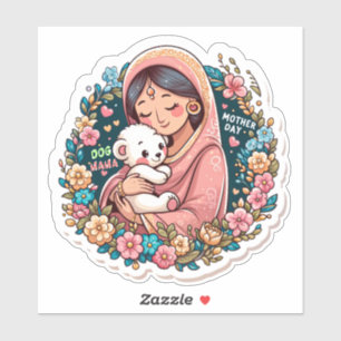 Loving Dog Mom Embrace