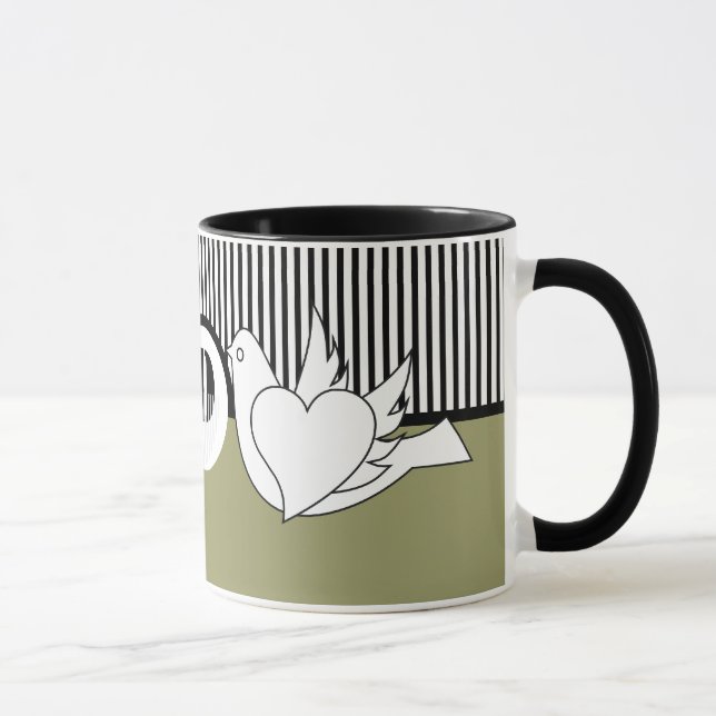 Loving Doves Wedding Mugs (Right)