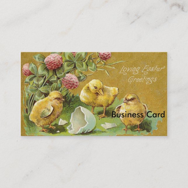 Loving Easter Greetings Business Card (Front)