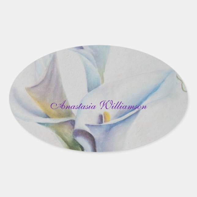 LOVING EASTER .. OVAL STICKER (Front)