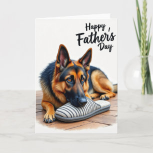 Loving Fathers Day Dog Card