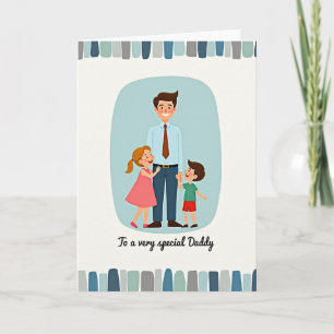 Loving Fathers Day Family Image Card
