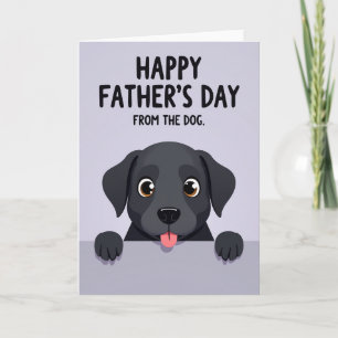 Loving Fathers Day Pet Face Card