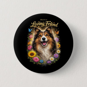 Loving Friend 6 Cm Round Badge