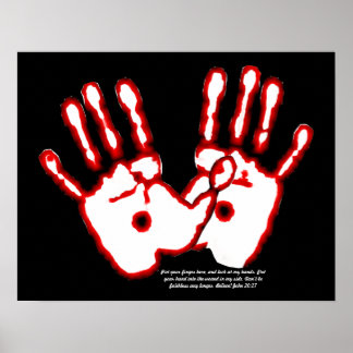 Loving Hands - John 20:27 Poster
