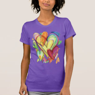 Loving Healing Hearts Art Custom T-Shirts