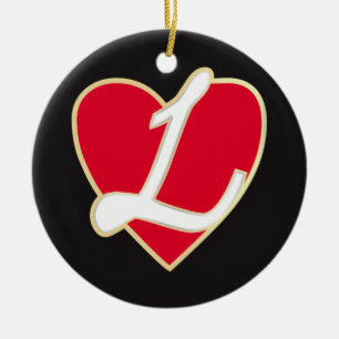 Loving heart ceramic tree decoration