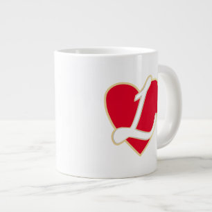 Loving heart large coffee mug