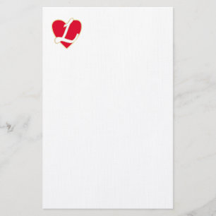 Loving heart stationery