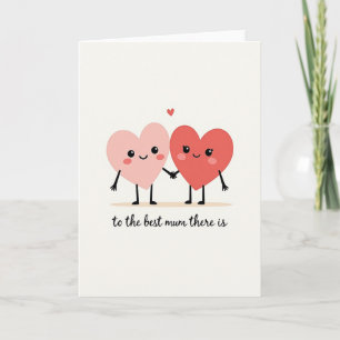 Loving Hearts Best Mum Card