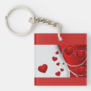 **LOVING HEARTS** **KEYCHAIN** KEY RING