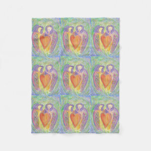 Loving Kind Guardian Angels Art Fleece Blankets
