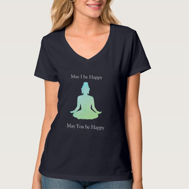 Loving kindness Buddha T-Shirt (Front)