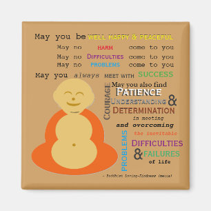 Loving-Kindness Buddhist Metta Magnet