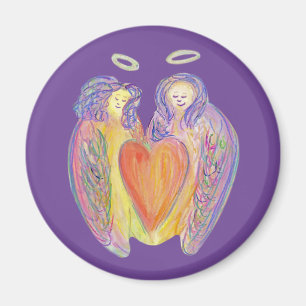 Loving Kindness Guardian Angels Art Fridge Magnet