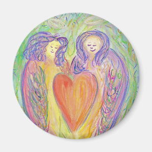 Loving Kindness Guardian Angels Art Fridge Magnets