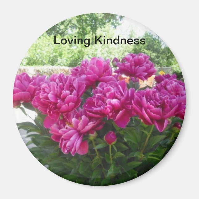 Loving Kindness Peony Magnet (Front)