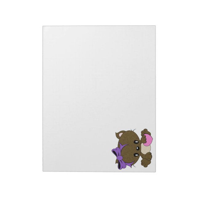 Loving Kitty Notepad (Rotated)