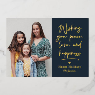 Loving Letter Foil Holiday Card Christmas Card