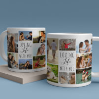 Loving Life With You 14 Photo Collage White