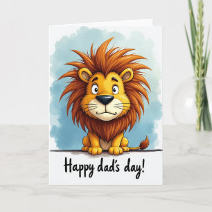 Loving Lion Fathers Day Card