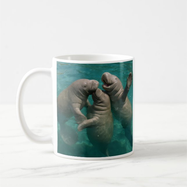 Loving Manitees Coffee Mug (Left)