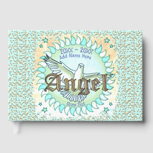 Loving Memory Angel Dove Guest Book