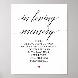Loving Memory In Our Heart Memorial Sign