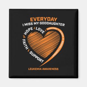 Loving Memory In Remembrance Goddaughter Leukaemia Magnet