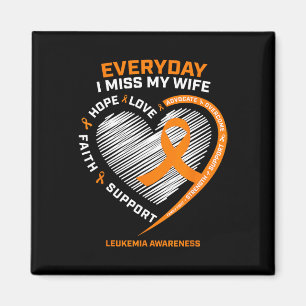 Loving Memory In Remembrance Of My Wife Leukaemia  Magnet