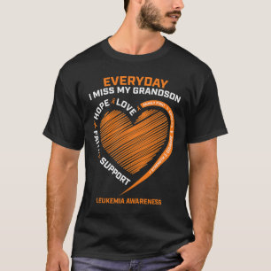Loving Memory Of My Grandson Leukaemia Awareness T-Shirt