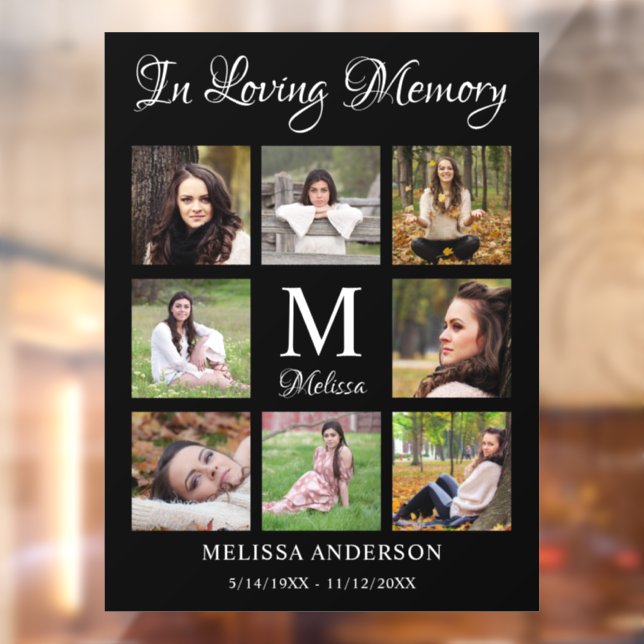 Loving Memory Personalised Photo Collage Memorial (Sheet 2)
