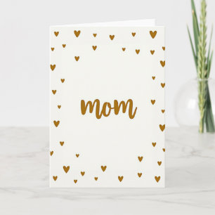 Loving Mom Embossed Art Card