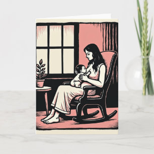 Loving Mother Scene Art Card