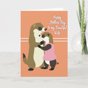 Loving Mothers Day Weasels Card