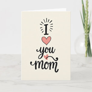Loving Mum Calligraphy Art Card
