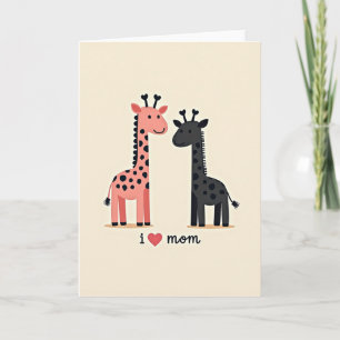 Loving Mum Creatures Art Card