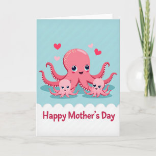 Loving Octopus Mothers Day Card