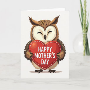 Loving Owl Mothers Day Card