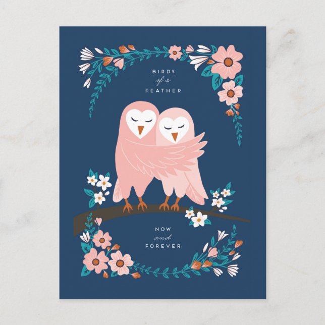 Loving Owls  Card (Front)