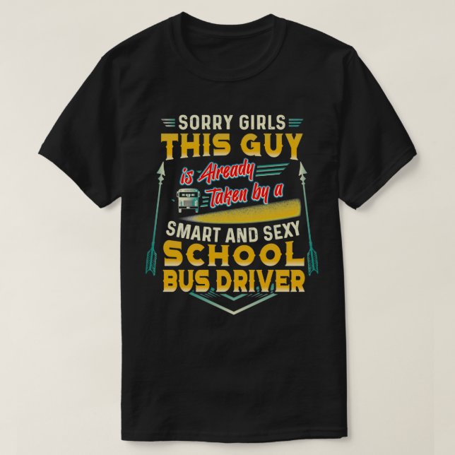 Loving School Bus Driver T-Shirt (Design Front)
