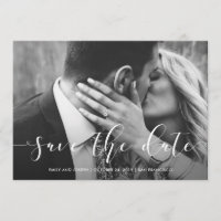 Loving Script | Save the Date with Photo