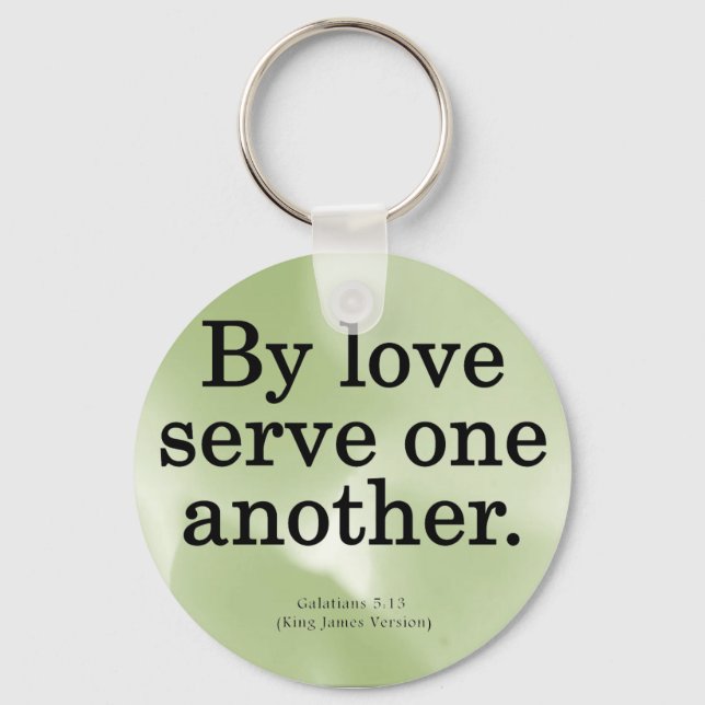 Loving Service Galatians 5-13 Key Ring (Front)